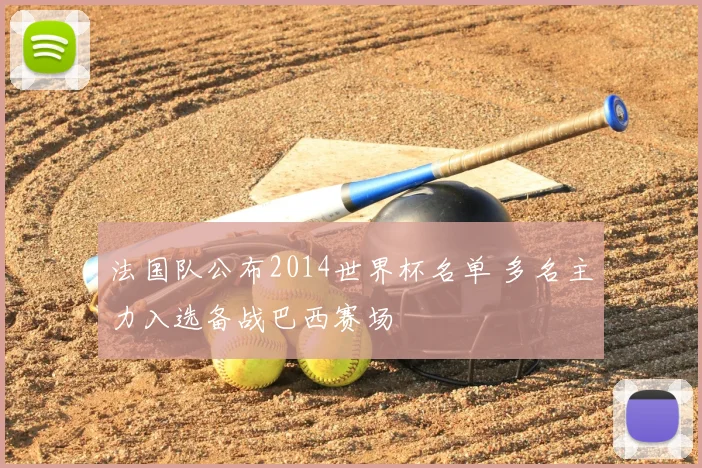 法国队公布2014世界杯名单 多名主力入选备战巴西赛场