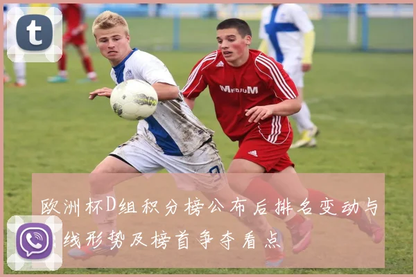 欧洲杯D组积分榜公布后排名变动与出线形势及榜首争夺看点